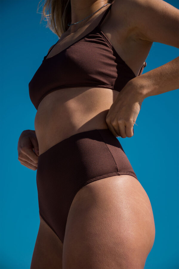 Bombacha Tiro Alto | Chocolate textura